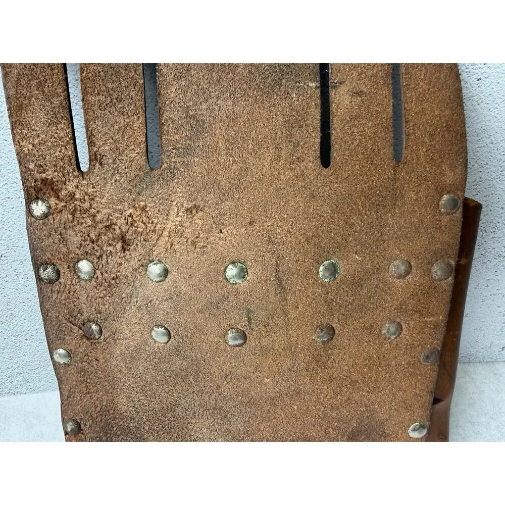 Vintage Leather Tool Pouch Bell System D Telephone Lineman Handyman Belt Loops